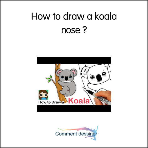 How to draw a koala nose